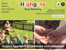 Tablet Screenshot of highgatedaynursery.co.uk